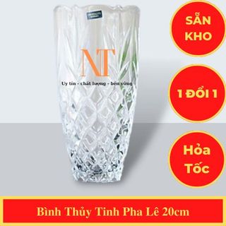 bình cắm hoa pha lê 20 cm