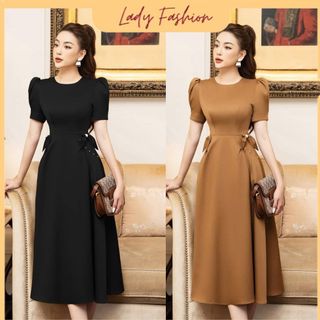 Đầm xòe thiết kế tiểu thư sang chảnh MS D029 - Ladyfasion giá sỉ