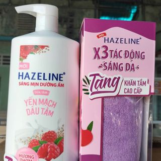 Sữa tắm Hazeline 880g + 1 hộp quà tặng khăn tắm