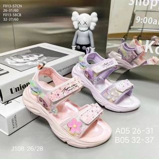 Sandal bé gái đế bánh mỳ họa tiết công chúa F013 giá sỉ