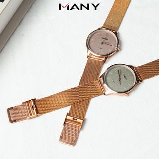 Đồng hồ nam dây lưới kim loại Jaefor - Đồng hồ đeo tay nam dây thép lưới mỏng cao cấp không gỉ