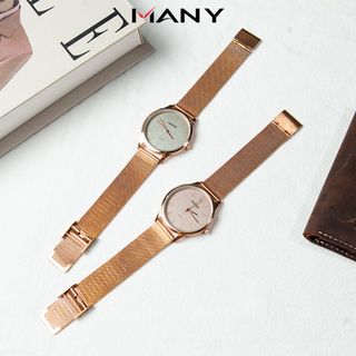 Đồng hồ nam dây lưới kim loại Jaefor - Đồng hồ đeo tay nam dây thép lưới mỏng cao cấp không gỉ