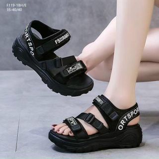 Sandal nữ quai ngang chéo đế bánh mì êm chân F119 giá sỉ