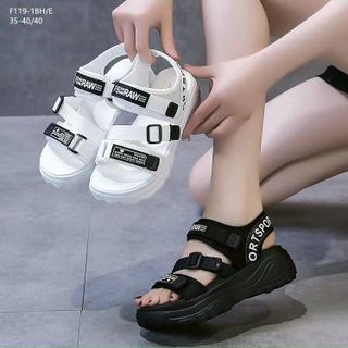 Sandal nữ quai ngang chéo đế bánh mì êm chân F119