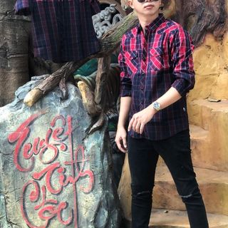 Áo sơ mi nam sọc caro wash loang 2 màu