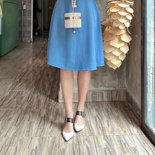 Đầm vest kèm nịch vải