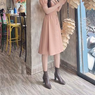Đầm vest kèm nịch vải