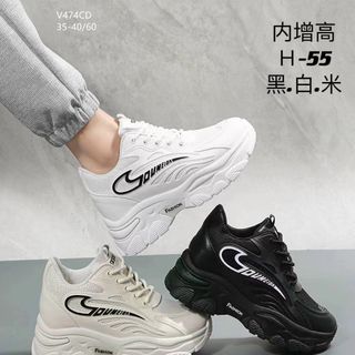 Giày thể thao nữ độn đế cái tính V472