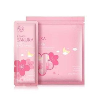 Túi gồm 15 gói Mặt nạ dưỡng da LAIKOU tinh chất hoa anh đào giúp sáng da tái tạo phục hồi da, mặt nạ chống lão hóa dưỡng ẩm