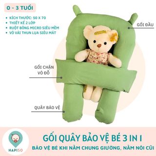Gối Quây Nằm Chung Giường 3in1 Hapiso