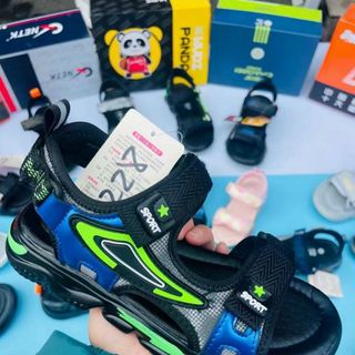 Sandal trẻ em quai ngang da mềm êm chân V490