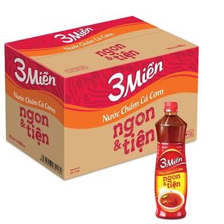 Nước Mắm ( Nước Chấm ) Cá cơm 3 Miền ngon và tiện chai 800 ml Thùng 18 chai giá sỉ