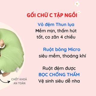Gối Chữ C Tập Ngồi Hapiso