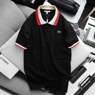 Áo thun có cổ nam, áo polo nam cao cấp, chất cá sấu chính phẩm co giản 4 chiều dày dặn mịn mát, logo thêu, nút khắc chữ - size từ 55kg - 87kg