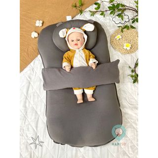 Combo Đệm Ôm Sơ Sinh Thun Lụa Hapiso