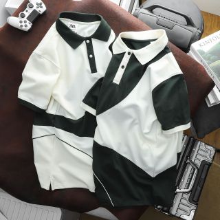 Áo thun có cổ nam, áo polo nam cao cấp, chất cotton cá sấu 4c, mịn, đẹp, thấm hút tốt, 2 màu phối basic dễ bán - size từ 55kg - 85kg