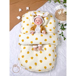 Combo Đệm Ôm Sơ Sinh Muslin Hapiso
