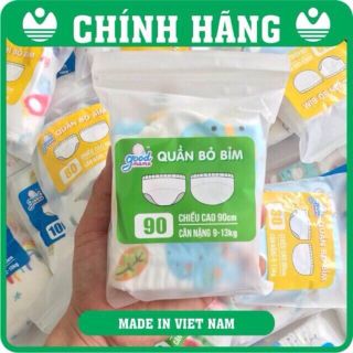 Quần bỏ bỉm Goodmama cotton 6 lớp size từ 4 đến 17kg