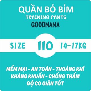 Quần bỏ bỉm Goodmama cotton 6 lớp size từ 4 đến 17kg