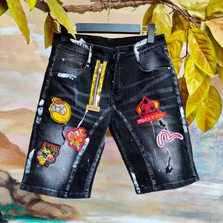 Quần Evisu thêu logo cháy phố