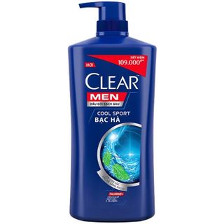 Dầu Gội Clear Men Mát Lạnh Bạc Hà 900G