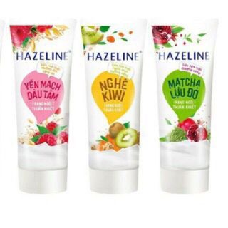 Sữa rửa mặt Hazeline Ngừa mụn Sáng da Nghệ và Kiwi 100g