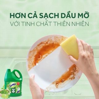 NƯỚC RỬA CHÉN SUNLIGHT MATCHA TRÀ NHẬT - KHỬ BẬT MỌI MÙI TANH KHÓ CHỊU