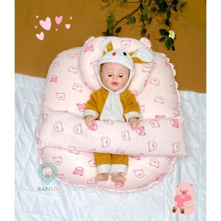 Combo Gối Chống Trào Ngược Muslin Hapiso