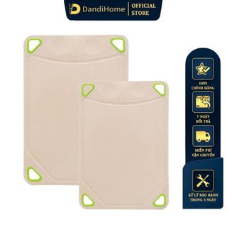Thớt 2 mặt RiceHusk DandiHome vỏ trấu xay và nhựa PP - chất liệu thân thiện với môi trường