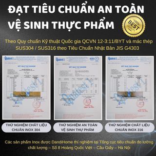 Hộp đũa inox 304 / 316 cao cấp DandiHome (10 đôi)