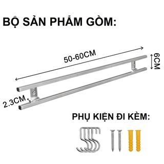 Giá nam châm kép dắt dao, treo đồ inox 304 DandiHome giá sỉ