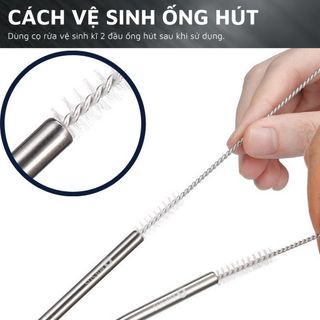 Bộ 4 ống hút Inox 304 kèm cọ rửa DandiHome giá sỉ
