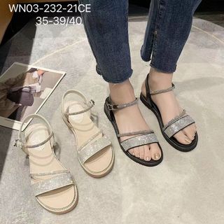 Sandal nữ Ngang đính đá lấp lánh WN03 giá sỉ