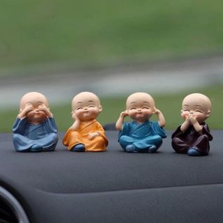 Bộ 4 Tượng Chú Tiểu Tứ Không
