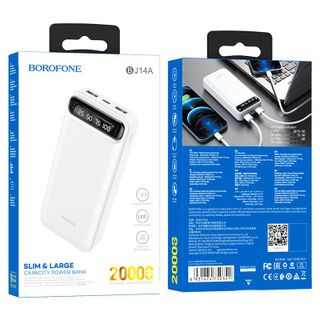 Pin Sạc Dự Phòng BJ14A Borofone - Dung Lượng 20000mAh 2 Cổng USB 1 Cổng Type C