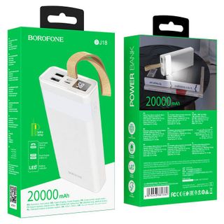 Pin Sạc Dự Phòng BJ18 Borofone - Dung Lượng 20000mAh 2 Cổng Sạc USB 1 Cổng Micro 1 Cổng Type C