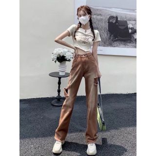 Áo croptop tay ngắn phong cách retro Bare in họa tiết Rose Cute and Psycho cổ điển