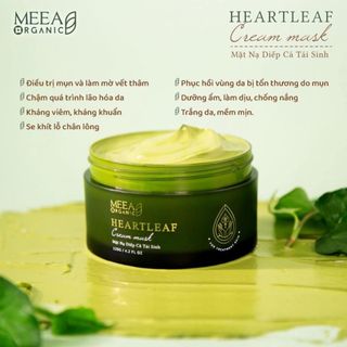 Mặt Nạ Diếp Cá Tái Sinh MeeA Organic Dưỡng Trắng Da Giảm Thâm Se Khít Lỗ Chân Lông