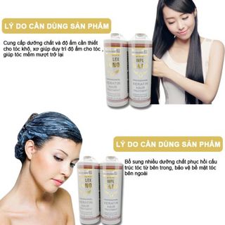 Hấp Ủ Tóc Cao Cấp Keratin Complex Nano Phục Hồi Tóc Hư Tổn, Hấp Nóng, Hấp Lạnh Tại Nhà 1000ML