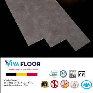 Sàn nhựa giả gỗ giá rẻ hèm khóa 4mm VivaTitan