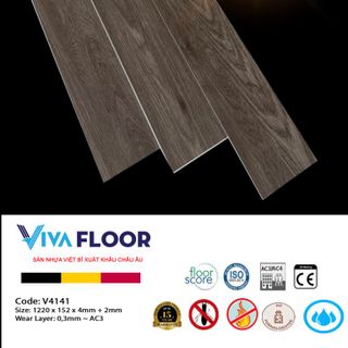 Sàn nhựa giả gỗ giá rẻ hèm khóa 4mm VivaTitan