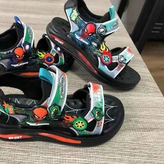 Dép sandal trẻ em quai ngang họa tiết siêu nhân V539
