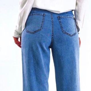 Quần jeans nữ ống suông siêu hack dáng