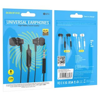Tai Nghe Nhét Tai Có Dây Kèm Mic BM74 Borofone - Zắc Cắm 3.5