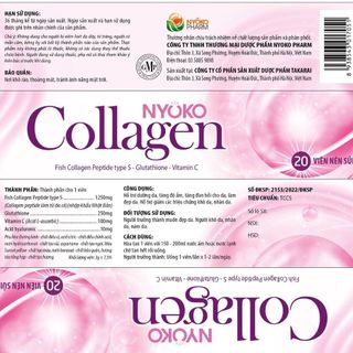 [Quà Tặng] Sủi Collagen Chiết Xuất Cá Tuyết Nhật Bản Lọ 20 Viên