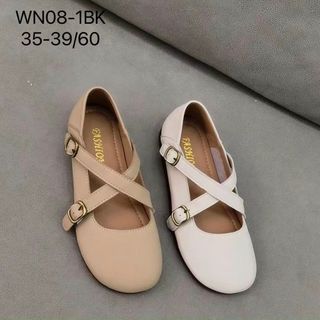 Giày búp bê nữ chất da mềm êm chân WN08