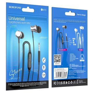 Tai Nghe Nhét Tai Có Dây Kèm Mic BM73 Borofone - Zắc Cắm 3.5