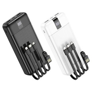 Pin Sạc Dự Phòng Liền Cáp BJ20A Borofone - Dung Lượng 20000mAh 2 Cổng USB 1 Cổng Type C