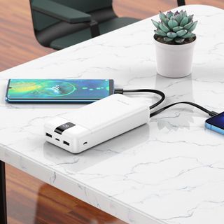Pin Sạc Dự Phòng Liền Cáp BJ20A Borofone - Dung Lượng 20000mAh 2 Cổng USB 1 Cổng Type C