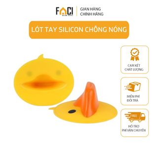 Lót silicon FACI cao cấp hình vịt vàng chống nóng cách nhiệt cho nhà bếp